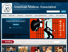Tablet Screenshot of americanmaltese.org